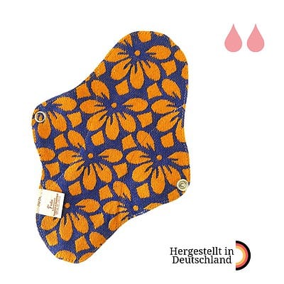 Slipeinlagen dick - Blossom gelb-blau