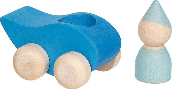 goki Greiffahrzeuge Tröpfchen und Mondfahrt blau – Bild 2