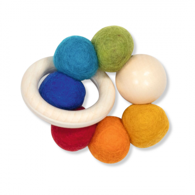 goki Greifling Regenbogen aus Wolle